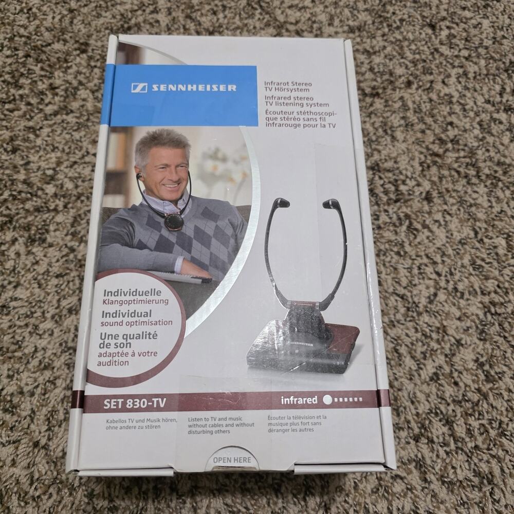 Sennheiser SET 830-TV Infrared Wireless TV Listening System New Sealed